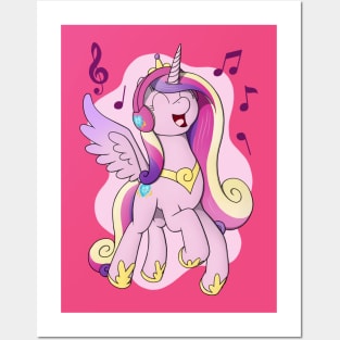 Cadance with Headphones Posters and Art